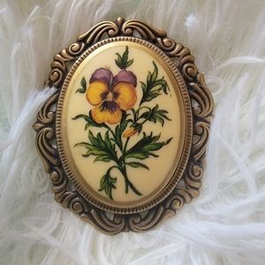 Pansy Costume Jewelry Brooch